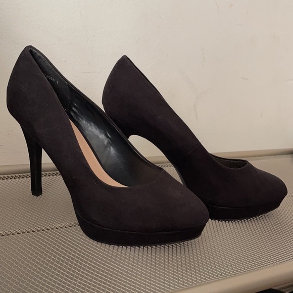 ASOS New Look Wide Fit Suede(faux) Platform Heels - Picture 2 of 5
